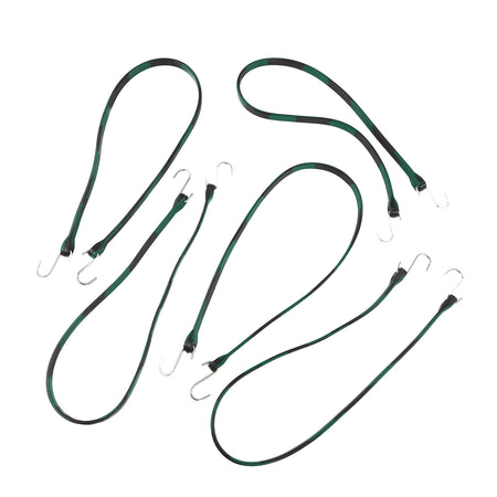 EPDM Rubber Straps with Hooks - 41in Camo Rubber Bungee Cords, 10Pk