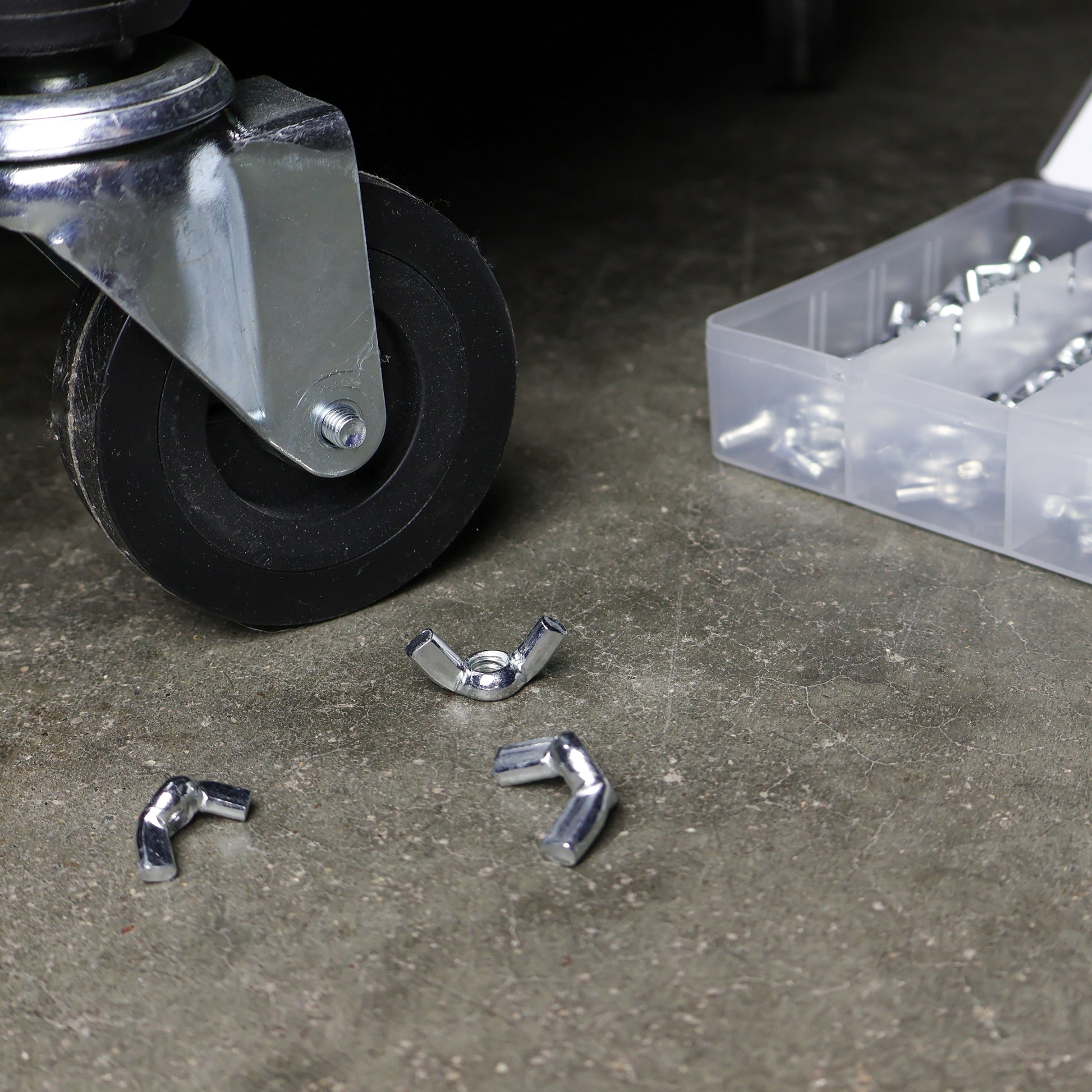 Wing Nut Assortment Set 150pc Standard Steel Wall Anchors Wing Nuts