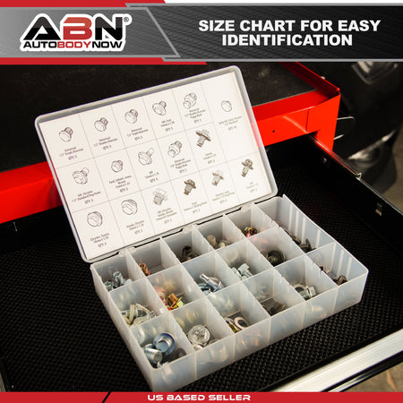 Oil Drain Plug 76 pc SAE & Metric Plugs & Washer Gasket Assortment Set
