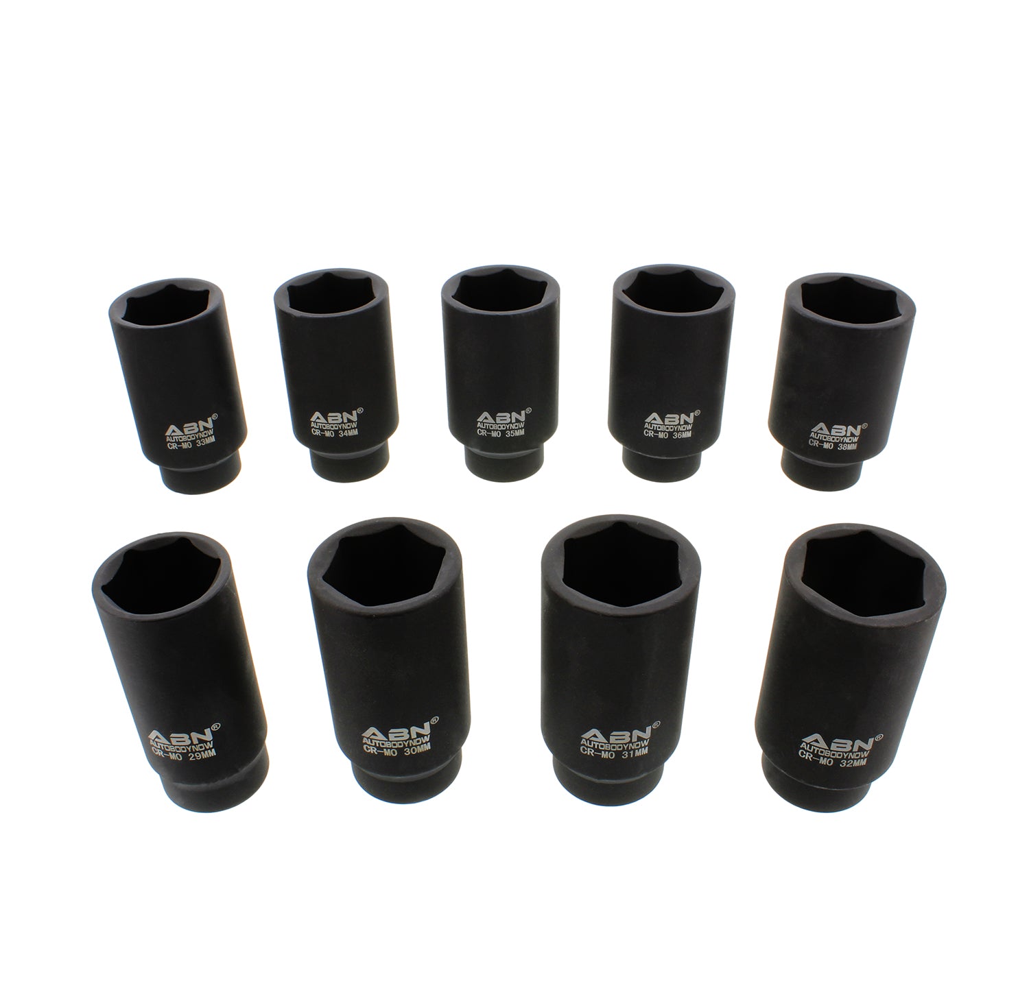 Axle Nut Socket 9-Piece Metric Set – 1/2" Inch Drive, 6 Point