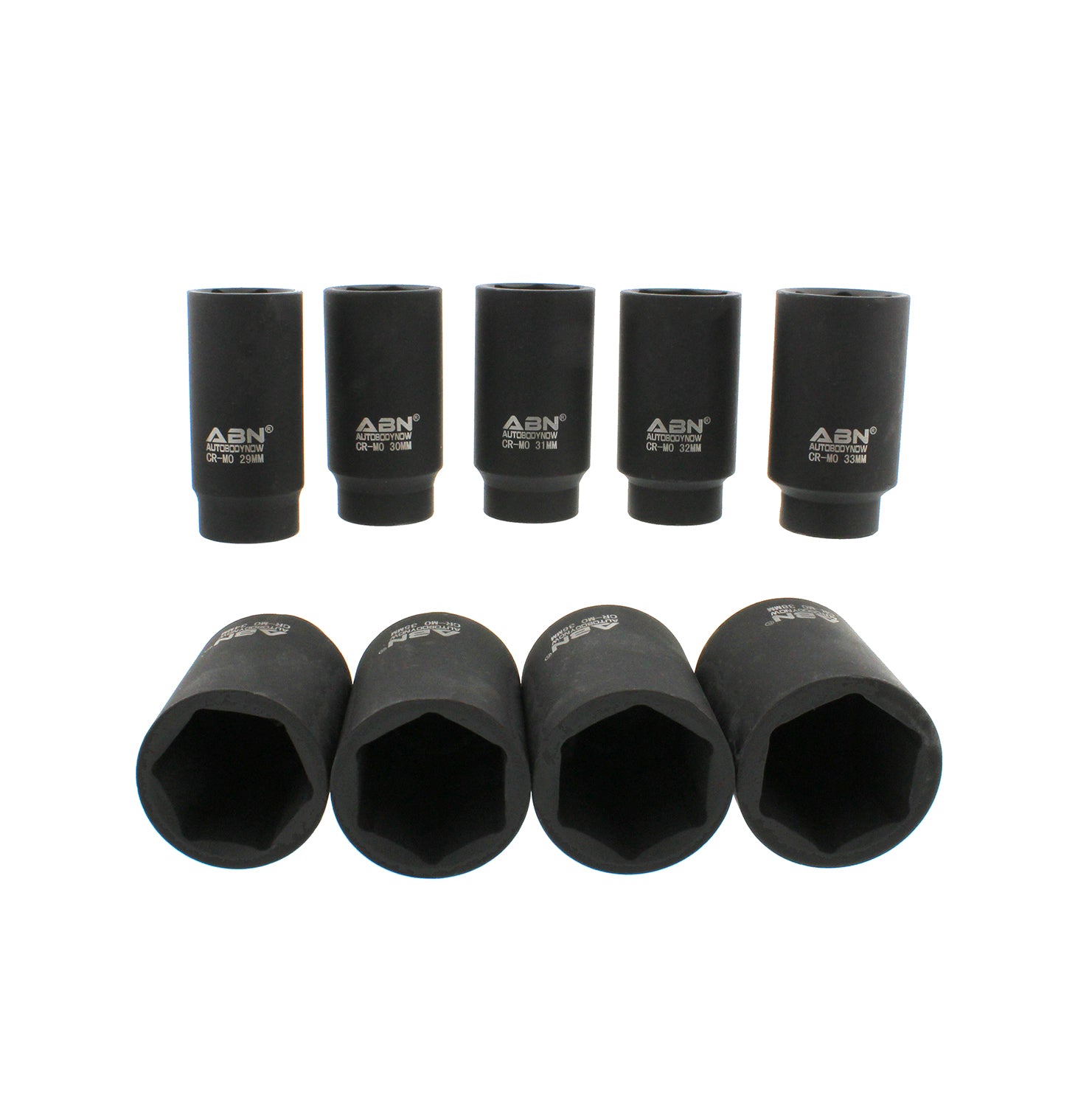 Axle Nut Socket 9-Piece Metric Set – 1/2" Inch Drive, 6 Point