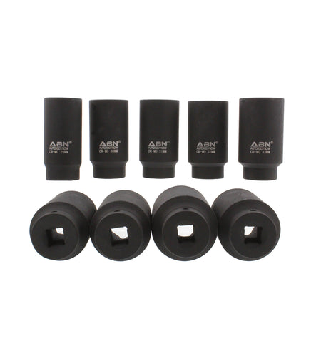 Axle Nut Socket 9-Piece Metric Set – 1/2" Inch Drive, 6 Point