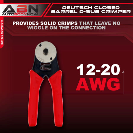 Deutsch Closed-Barrel D-Sub Crimper 12-20 AWG