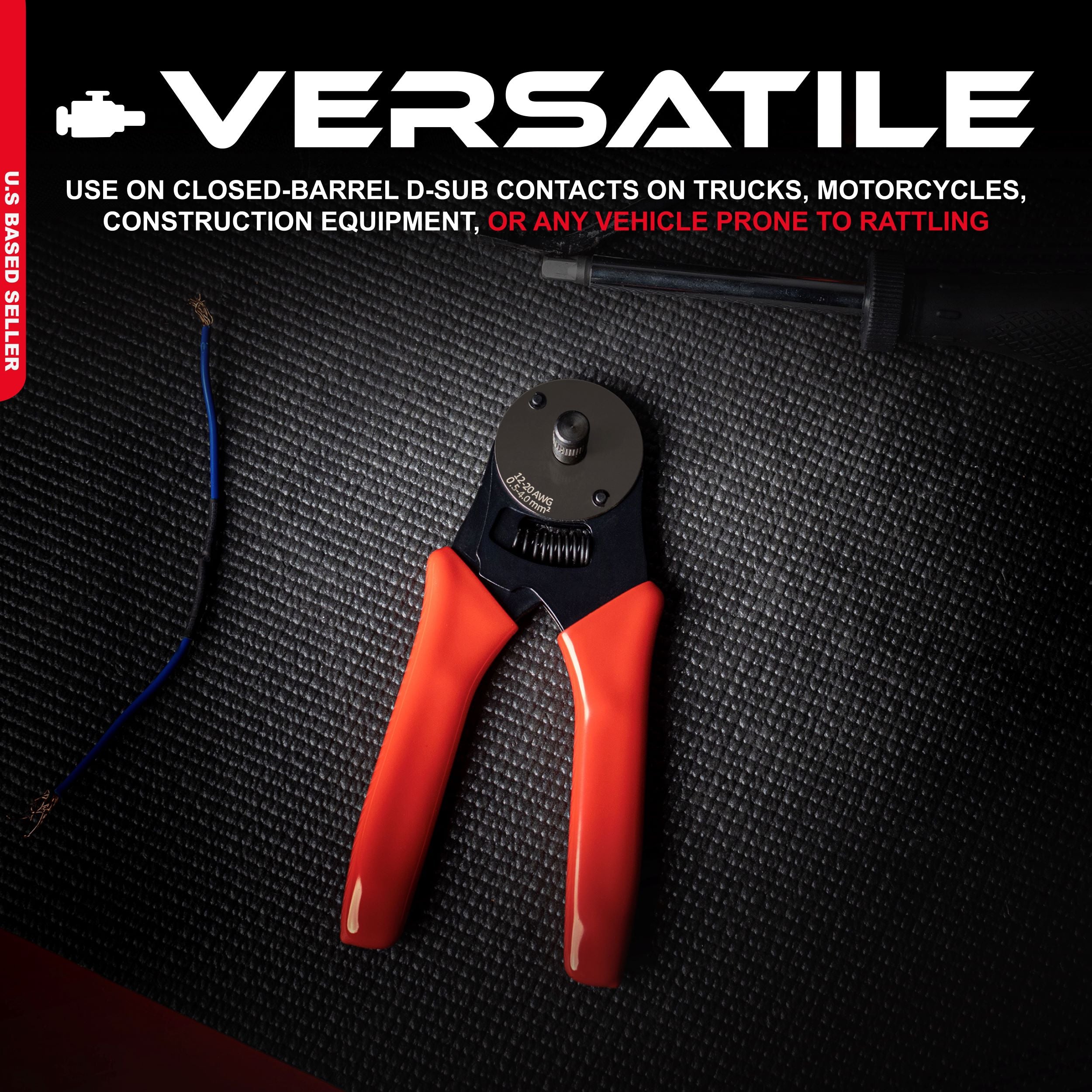 Deutsch Closed-Barrel D-Sub Crimper 12-20 AWG