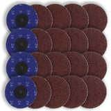 Aluminum Oxide Sanding Discs 25-Pack, 3” Inch, 24 Grit