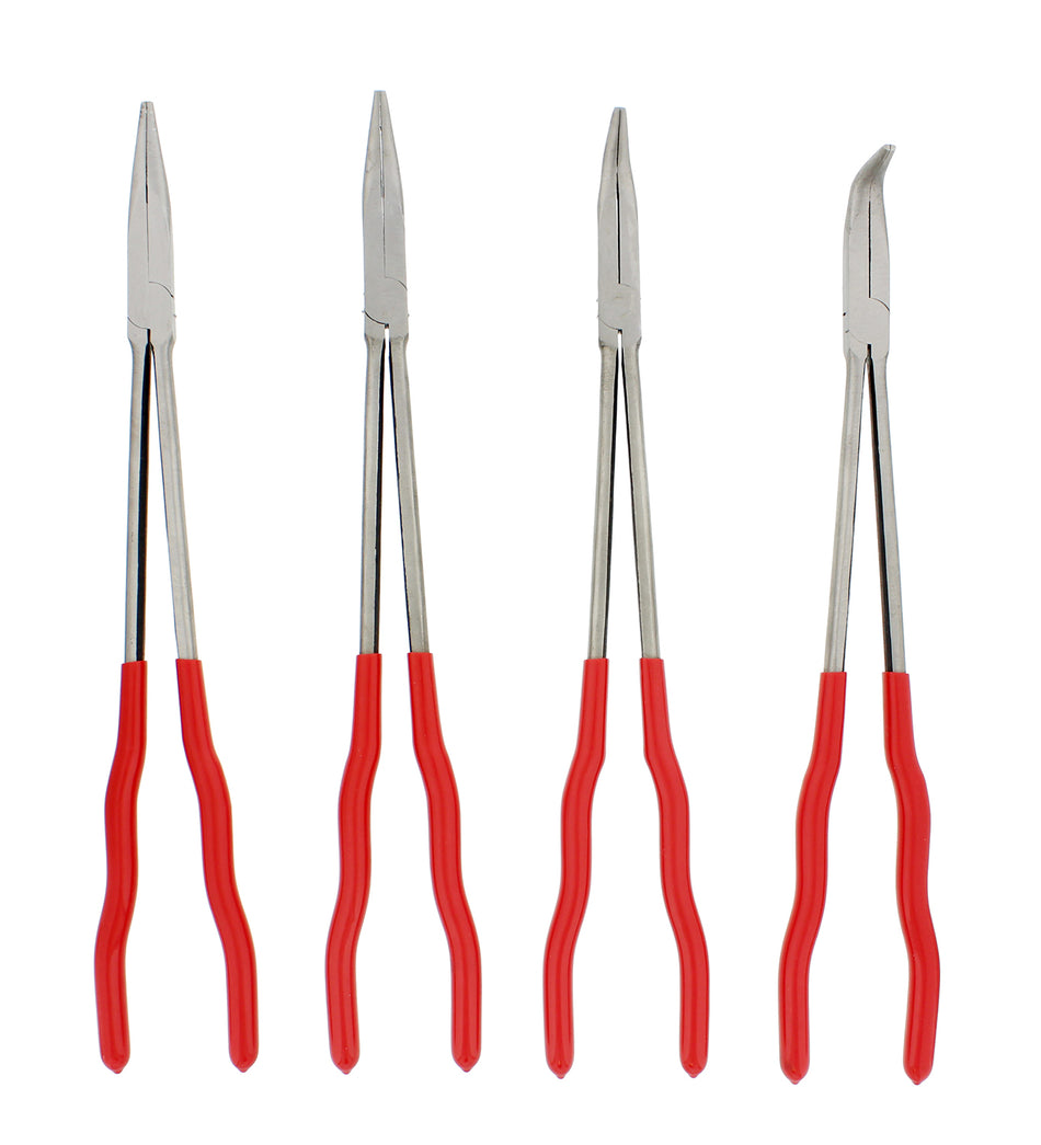 Needle Nose 16” Inch Long Reach Pliers 4-Piece Set