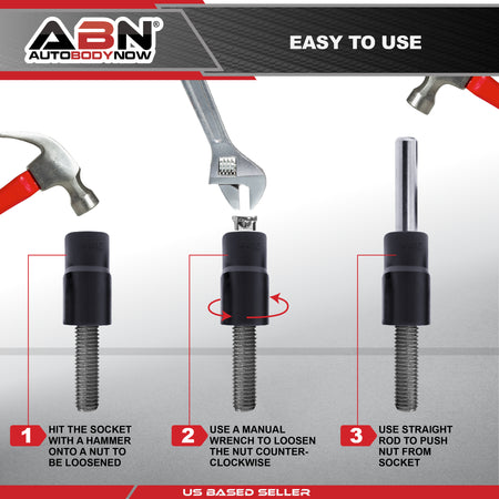 Twist Socket Set Lug Nut Remover Set - 5 Pc Metric Extractor Sockets