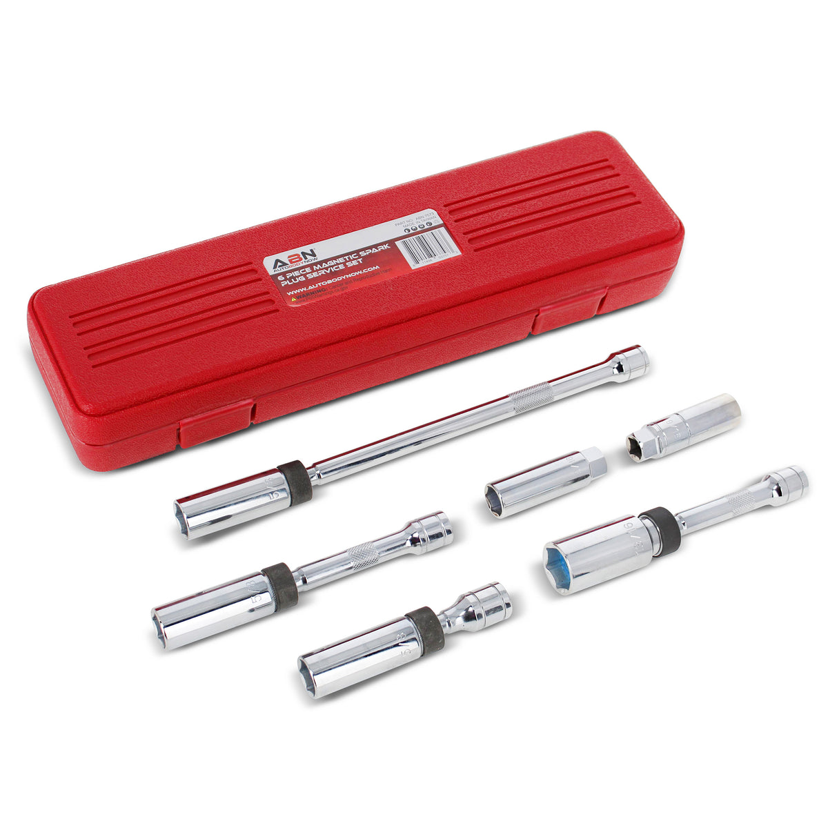 Spark Plug Socket Set – 6 Piece 3/8” Inch Drive Magnetic Socket Set