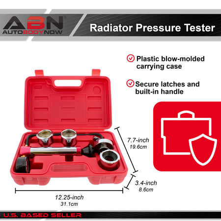 Radiator Pressure Tester Kit Coolant Tester Radiator Cap Tester Kit