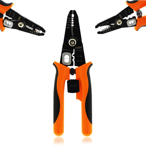 Multipurpose Crimping Tool, 8in - 10-18AWG Wire Stripper Cutters Tool