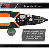 Multipurpose Crimping Tool, 8in - 10-18AWG Wire Stripper Cutters Tool