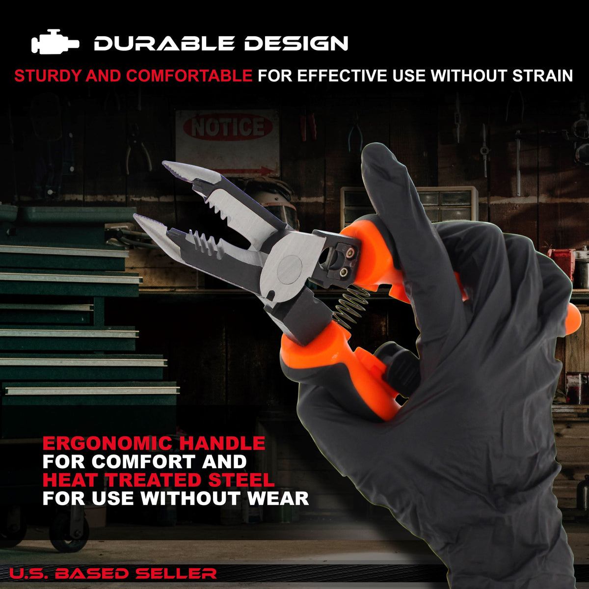 Needle Nose Pliers Set 8-Inch 1pk - Wire Stripper