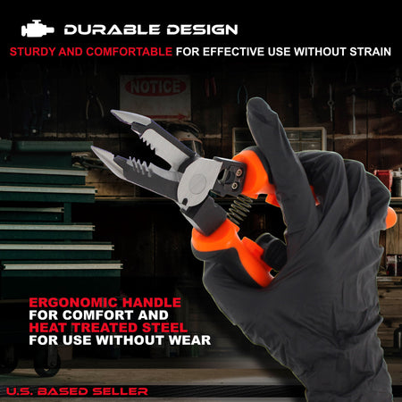 Needle Nose Pliers Set 8-Inch 1pk - Wire Stripper