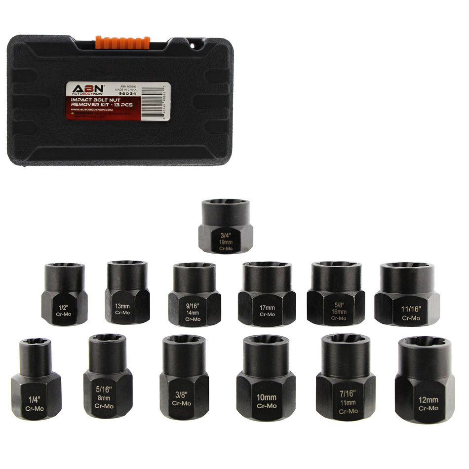 Bolt Remover and Extractor Socket Set - 14pc Screw Remover Tools