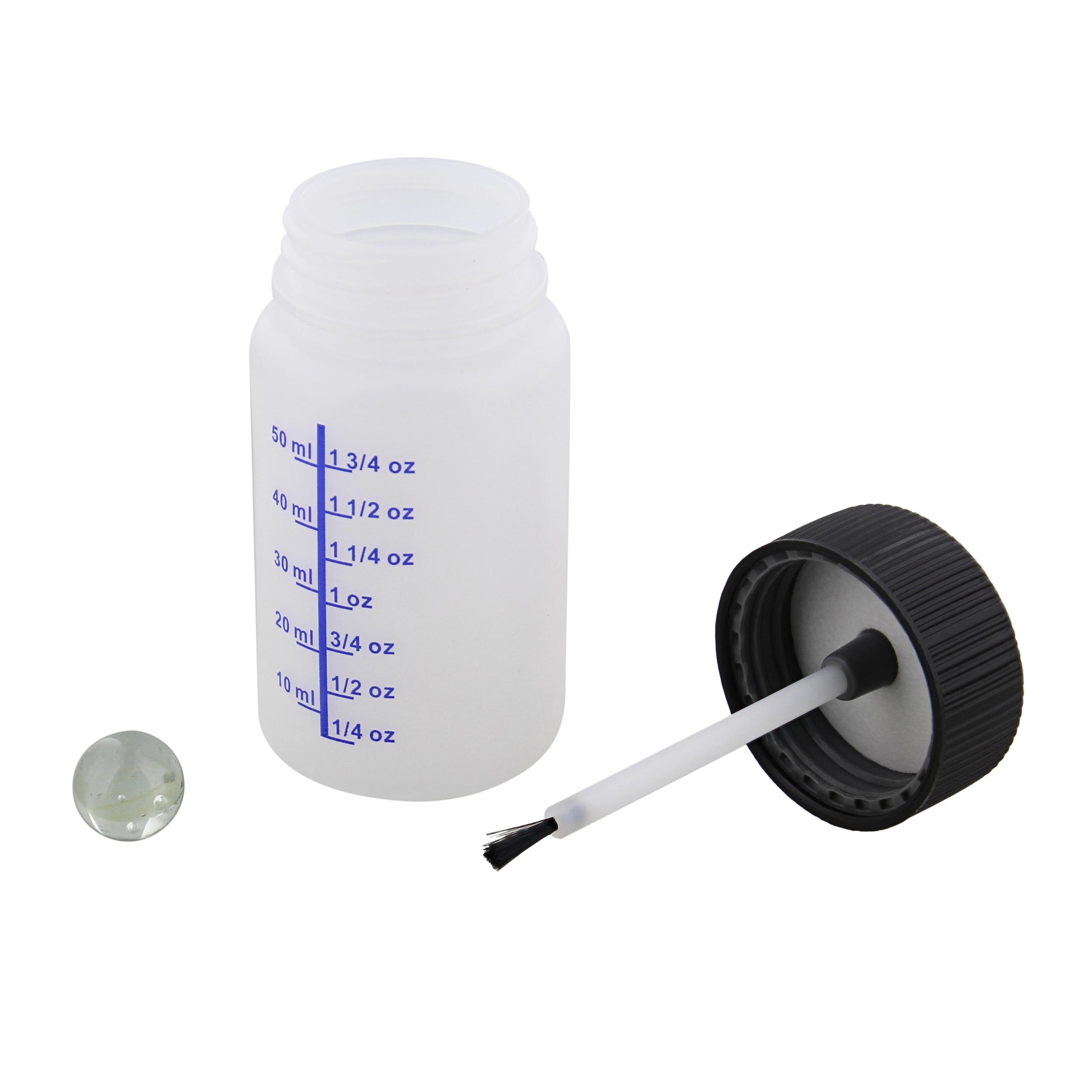 60mL Auto Paint Touch Up Bottles with Brush and Marble, 25pk