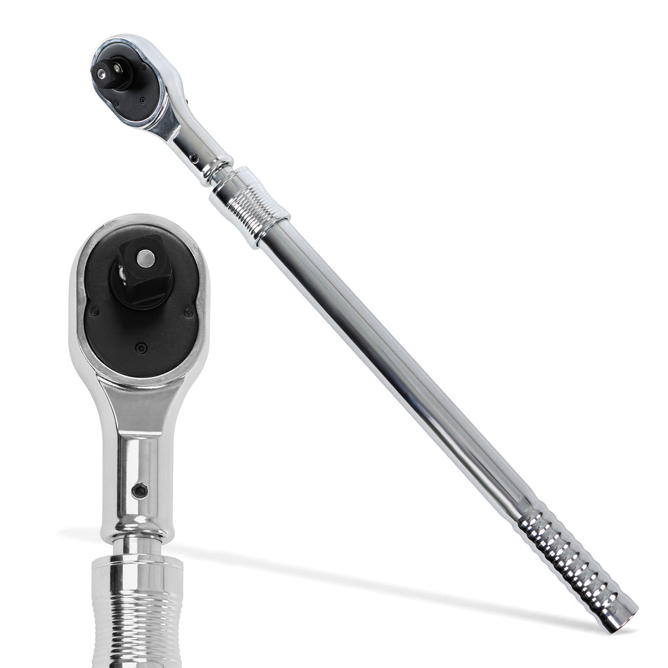 3/4in Dr Industrial Extendable Ratchet - 24 to 39in Telescoping Shaft
