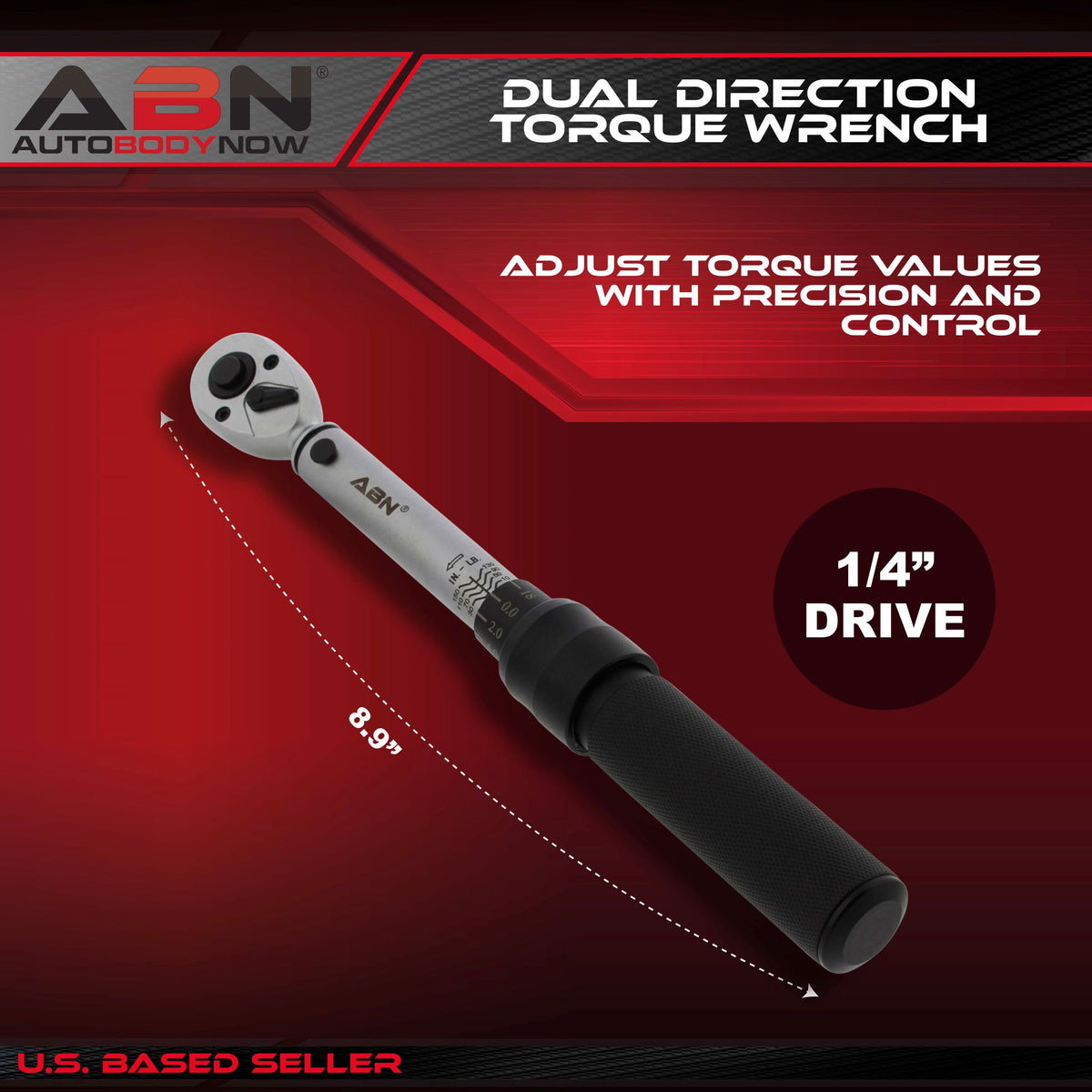 1/4 Drive 10-150 Inch-Pound Torque Wrench - Dual Direction Click