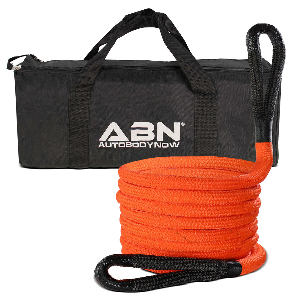 Kinetic Recovery Rope - 1in x 30ft Orange 30,000lb Kinetic Tow Ropes