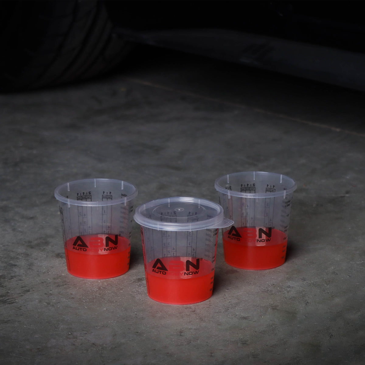 Automotive Paint Mixing Cups - 100pc 10oz Plastic Measuring Cups