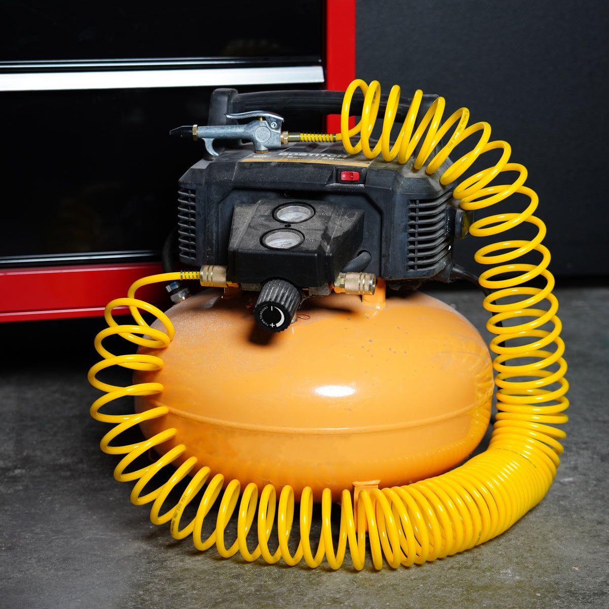 Air Compressor Recoil Hose 1/4" Inch x 25’ Feet Polyurethane Coil