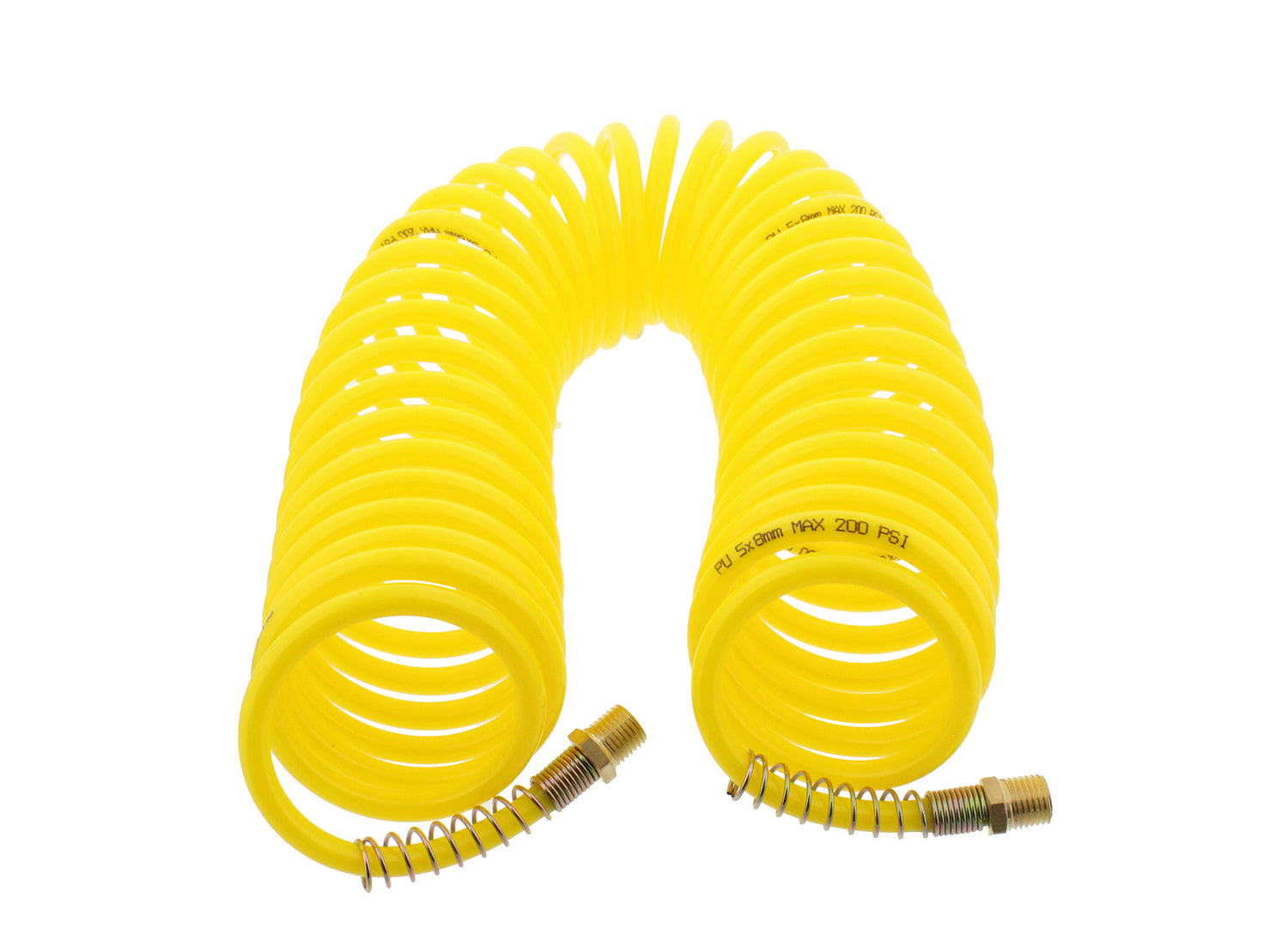 Air Compressor Recoil Hose 1/4" Inch x 25’ Feet Polyurethane Coil