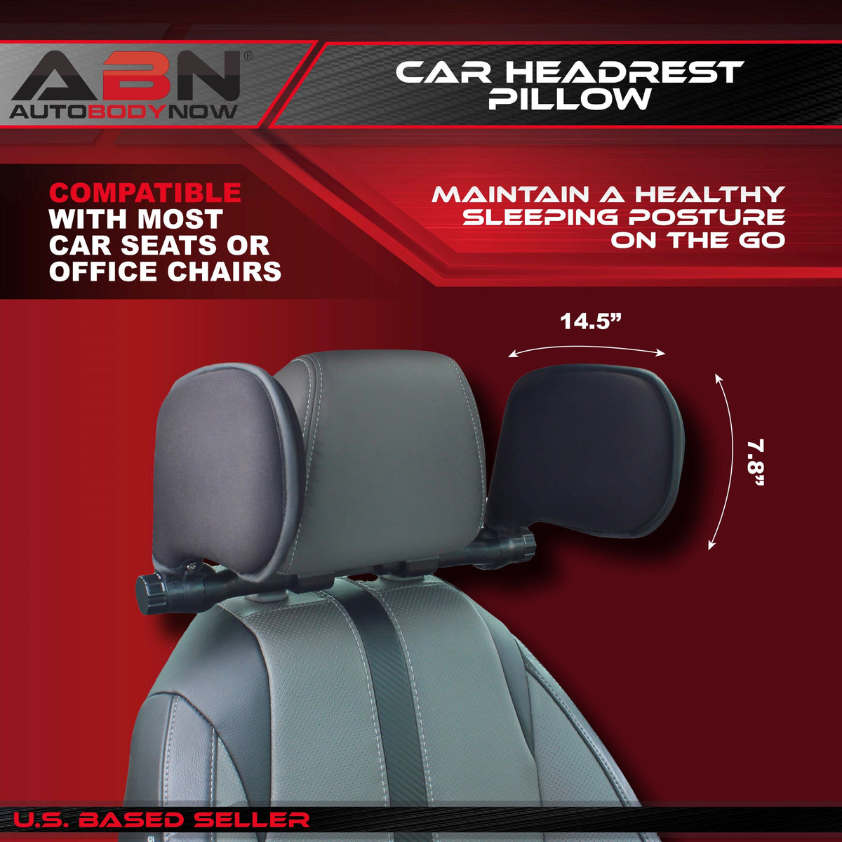 Car Headrest Pillow - Car Seat Head Support for Gaming Chair Pillow