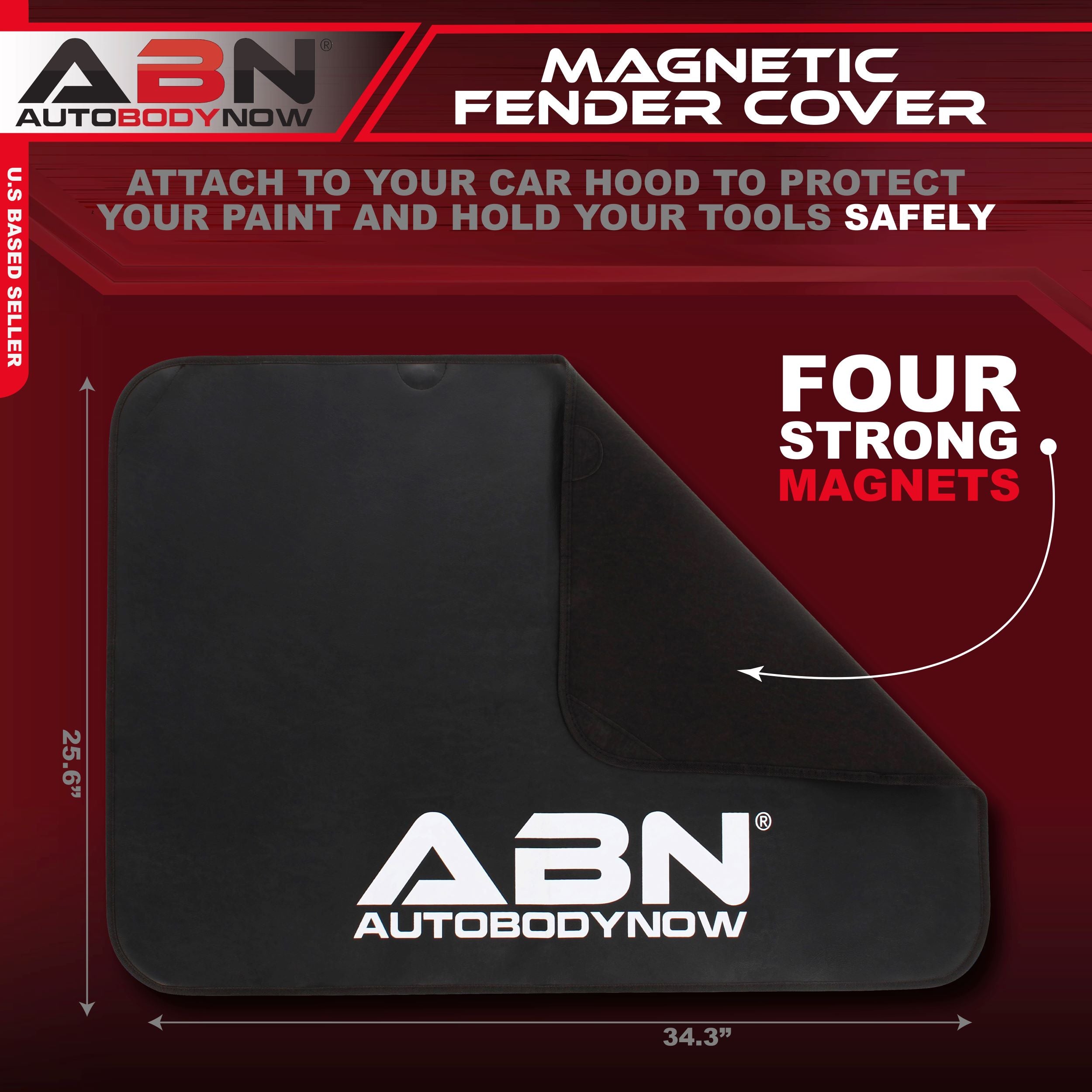 Magnetic Fender Cover for Mechanics - 34.3 x 25.6in Car Hood Cover