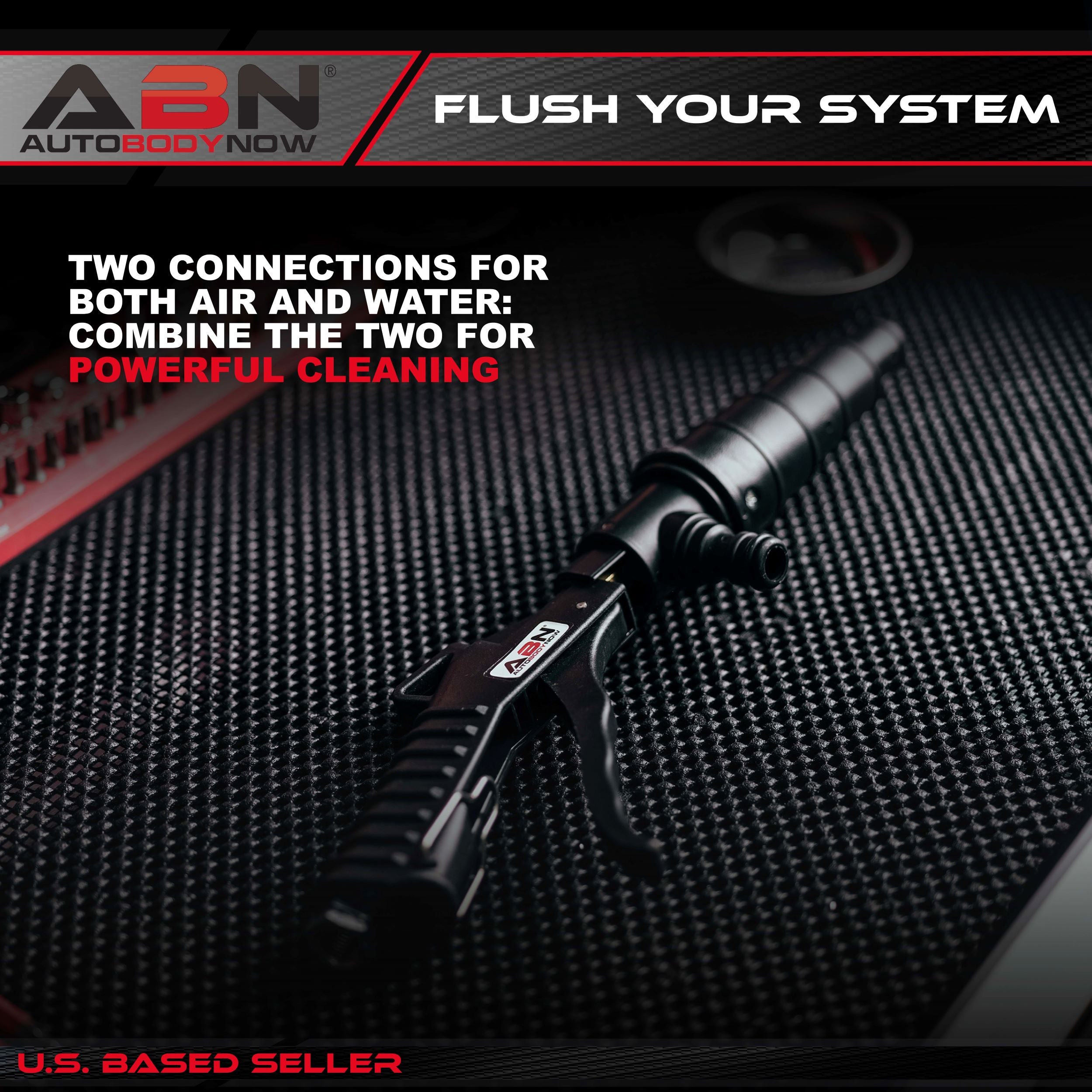 Automotive Coolant Flush Machine - Air and Water Coolant Backflush Gun
