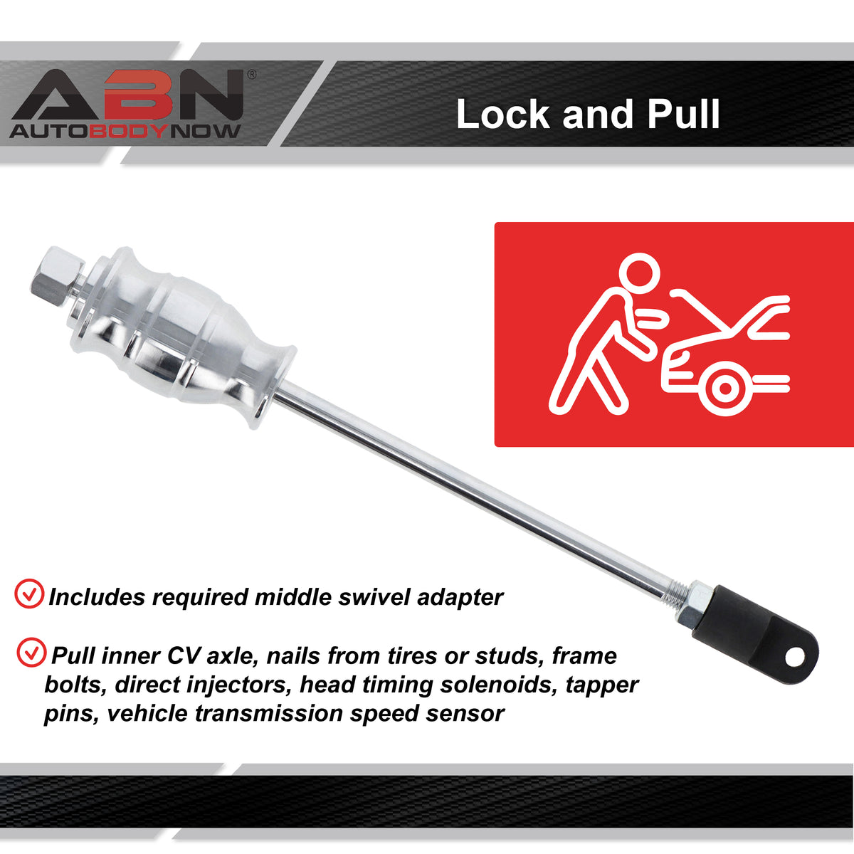Locking Pliers Slide Hammer Puller 2.5lb - Seal, CV Axle Removal Tool
