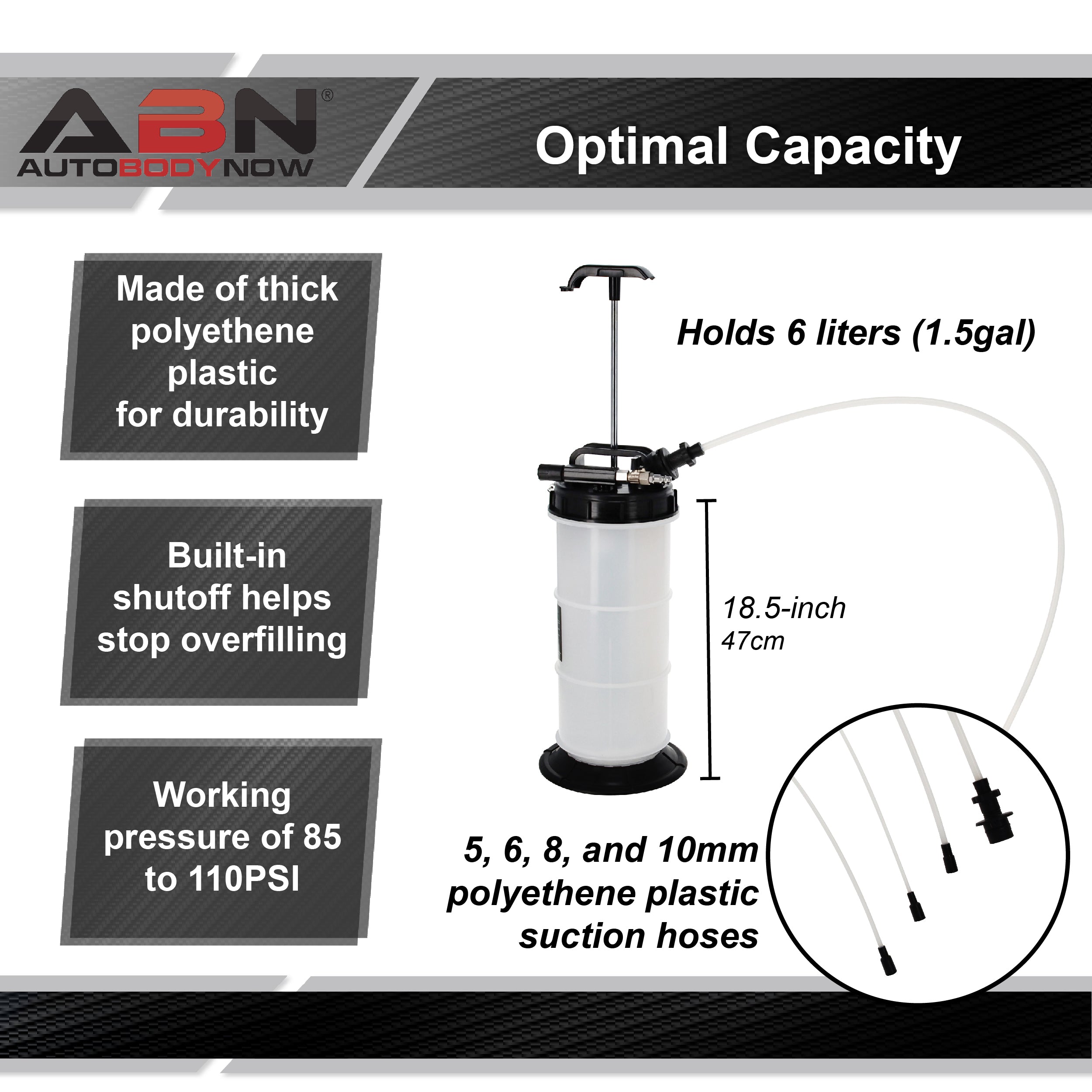 6L Automotive Fluid Vacuum Pump Oil Extractor Pump for Oil Change