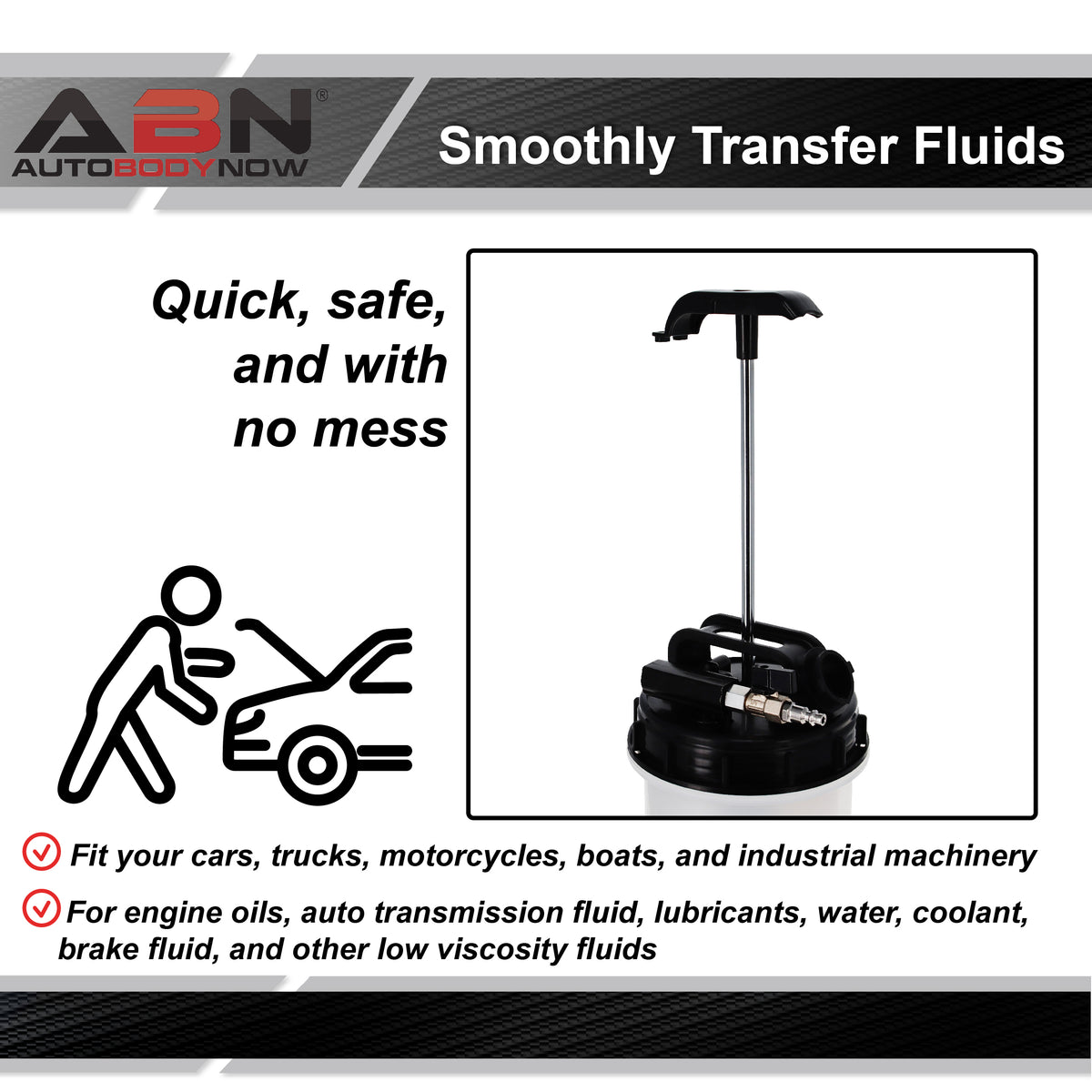 6L Automotive Fluid Vacuum Pump Oil Extractor Pump for Oil Change