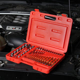50pc Screw Bit Extractor and Assorted Drill Bit Kit and Carrying Case