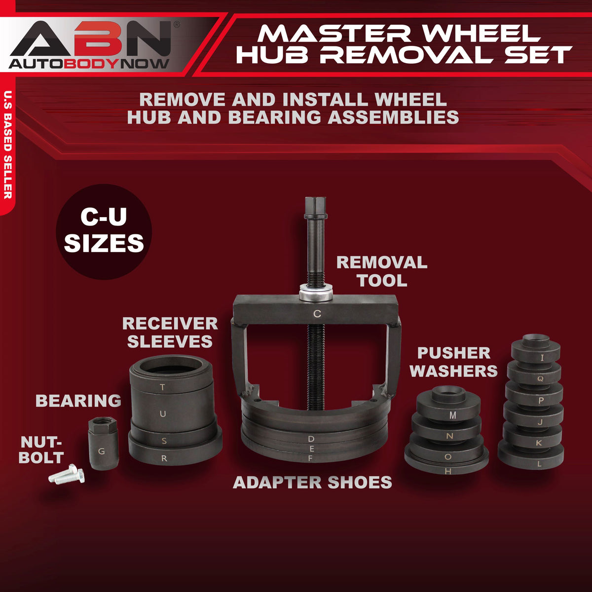 Wheel Hub Removal Tools - C to U Wheel Bearing Remover and Installers