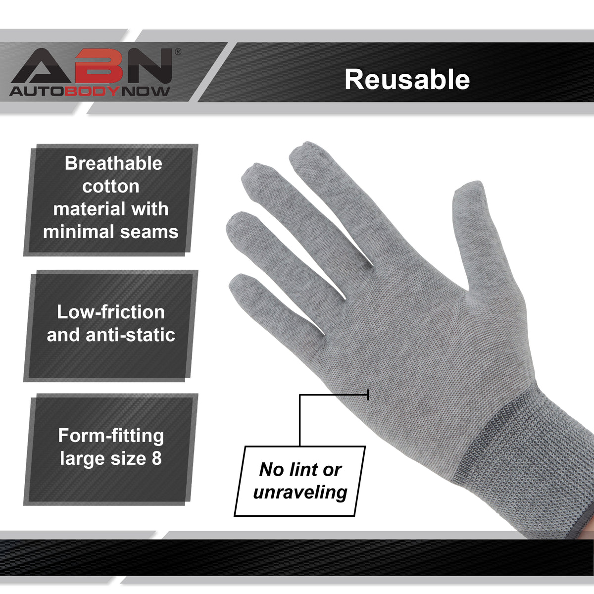 Large Vinyl Wrap Gloves Car Anti Static Gloves Film Installation 2pk