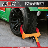 Utility Trailer Wheel Lock - 7 to 11in Universal Security Tire Lock