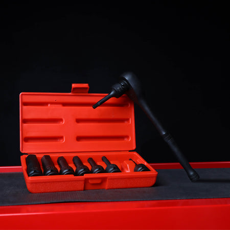 1/2 Inch Drive Metric Cylinder Head Bolts Socket Tool Set - 8 Pieces