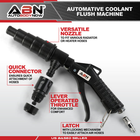 Radiator Flush Kit Gun with Quick Connect for Automotive Coolant Flush