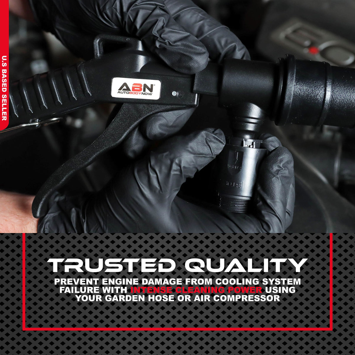 Radiator Flush Kit Gun with Quick Connect for Automotive Coolant Flush