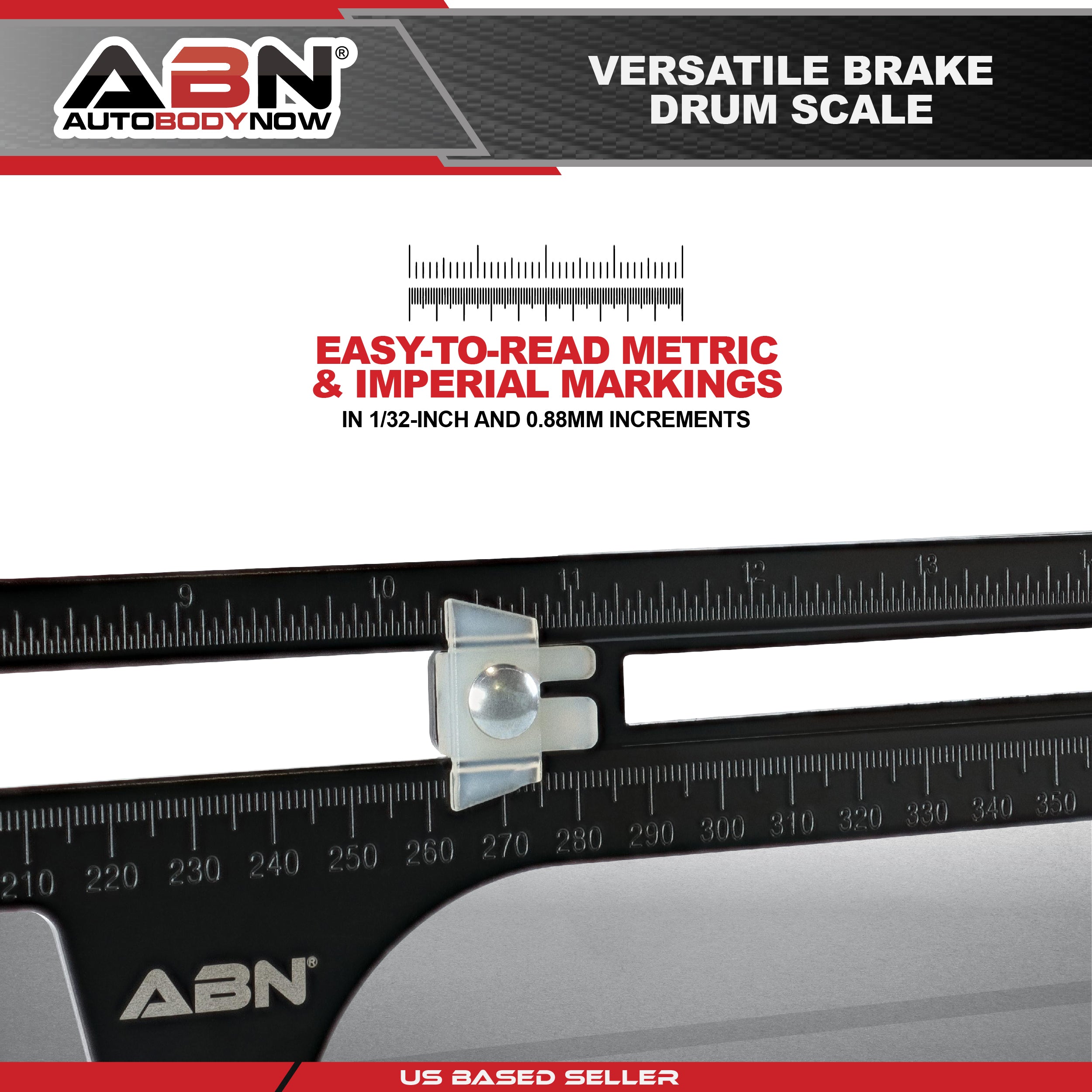 Brake Measuring Tool 6.5-14.25in 160-360mm Brake Resetting Gauge Tool