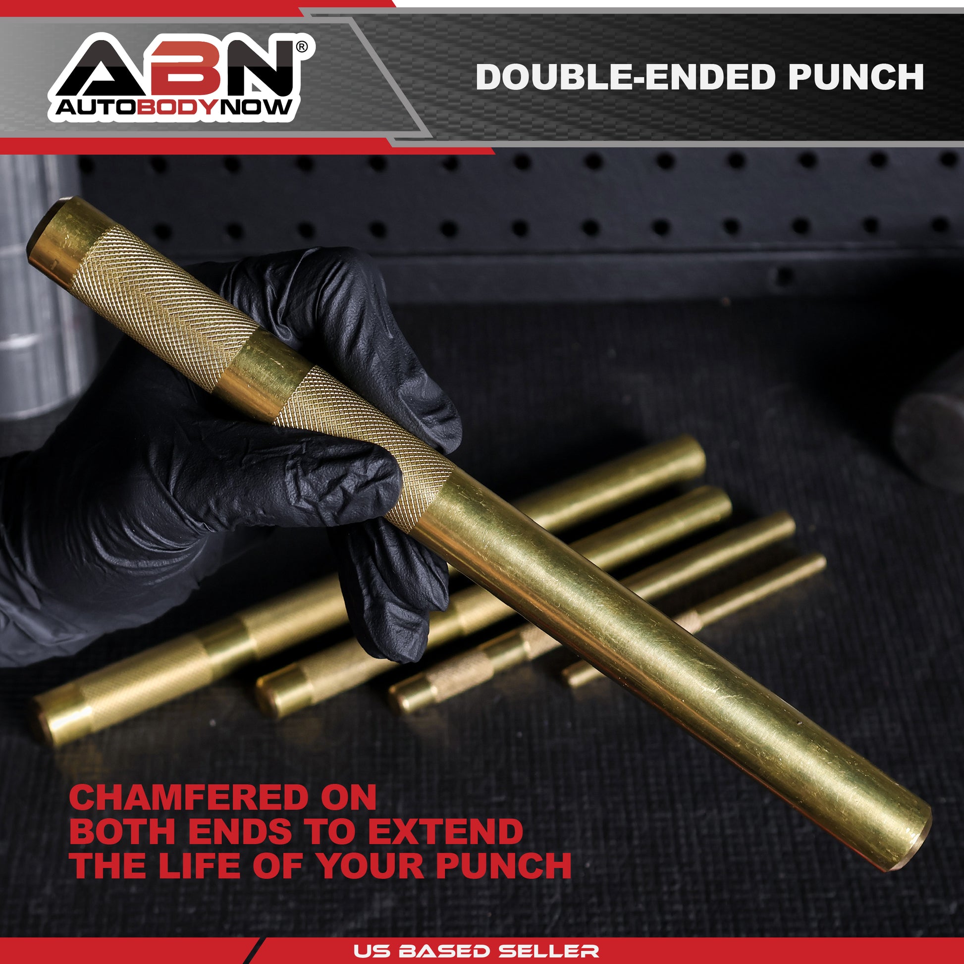 ABN Large Brass Punch Set, 2pc