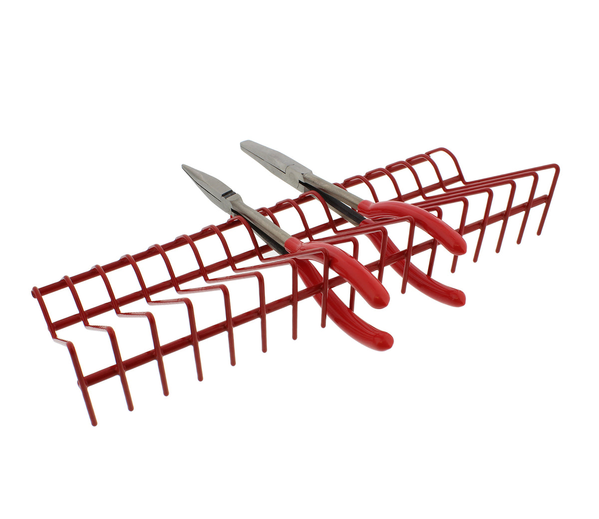 Metal Tool Holder Organizer Tray Storage Rack for 16 Pliers Hand Tools