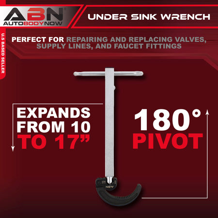 Large Basin Wrench Faucet Installation Tool Telescoping 7/8 to 2-1/2