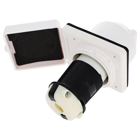 30 AMP RV Power Inlet with RV Receptacle Plug and Twist Cover