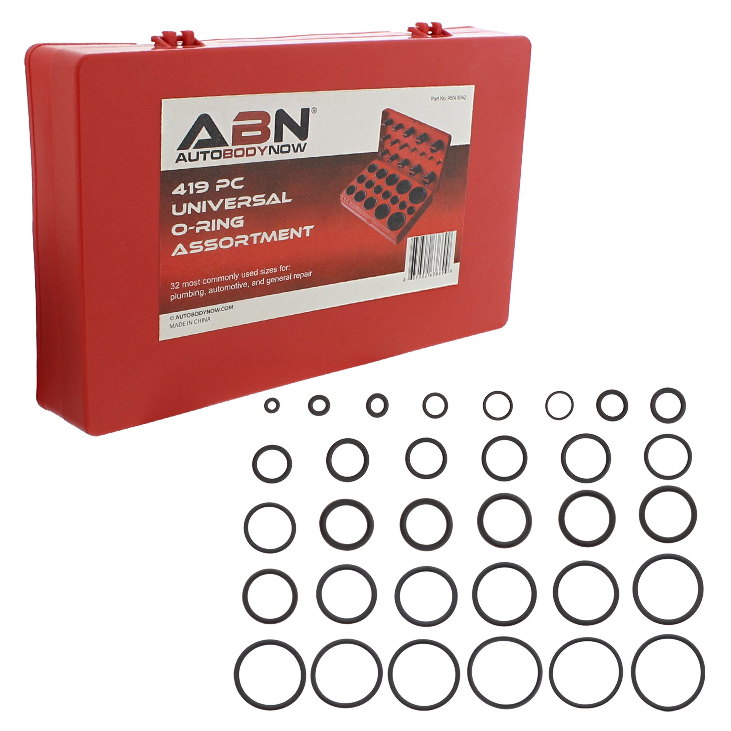 SAE Rubber O Rings Assortment Set - 407Pc Assorted Gasket O Rings