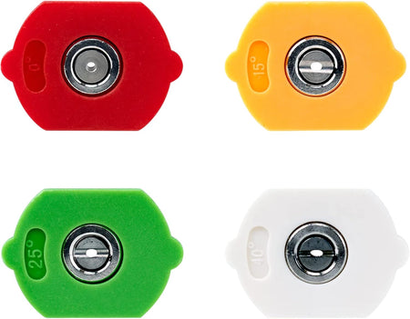 Pressure Washer Nozzle Set, Spray Nozzle Tips, 0, 15, 25, 40 Degree