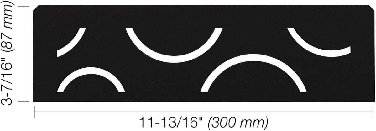 Rectangular Shelf for Prefabricated Kerdi Board SN/-SNLT Niches - 4mm