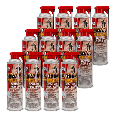 Klean-Strip Naked Gun Spray Gun Cleaner 12pk, Solvent & Waterborne Paint Remover, 12 Pack of 15oz Aerosol Cans