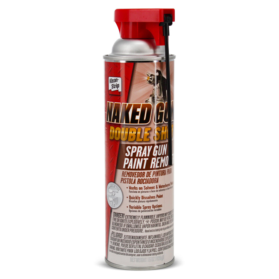Klean-Strip Naked Gun Spray Gun Cleaner, Solvent & Waterborne Paint Remover, 15oz Aerosol