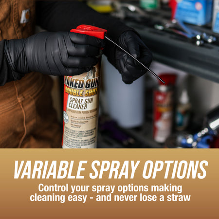 Naked Gun Spray Gun Cleaner, Solvent & Waterborne Paint Remover, 15oz Aerosol
