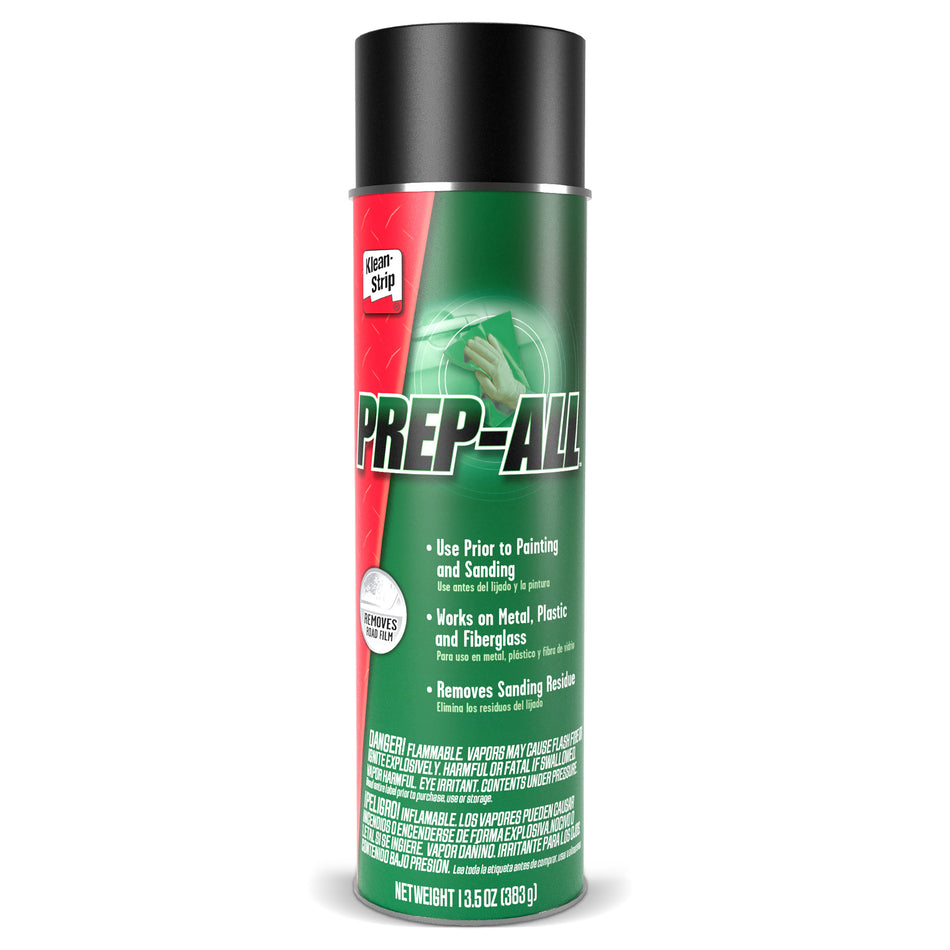 Klean-Strip Prep-All Wax and Grease Remover, Fast-Acting Degreaser, 13.5oz Aerosol